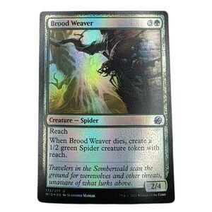 🎇Holographic Brood Weaver Magic: The Gathering Trading Card